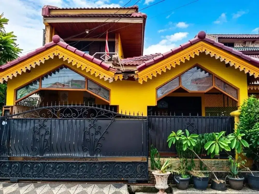 RUMAH LUAS DI KOMPLEK ABADI DUREN SAWIT – LT 200 M², SIAP HUNI!
