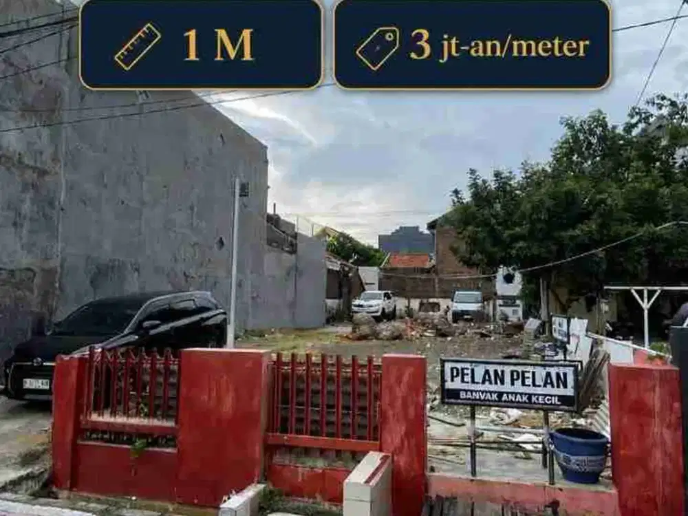 SIMO  SIDOMULYO 3,6 Jutaan/m2 ‼ Jual Murah Kavling Lebar 12 m2 Dekat Tidar Surabaya Pusat
