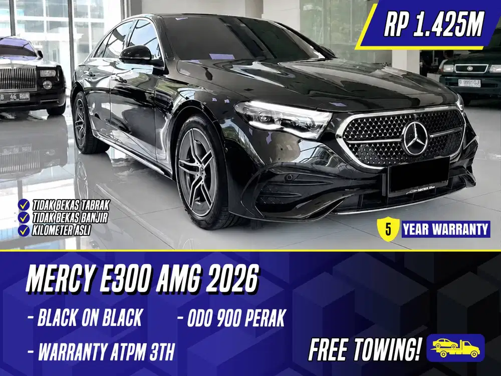 Mercedes Benz E300 AMG 2026 NIK 2025 Black Hitam Mercy E 300