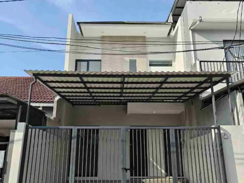 SATELIT UTARA BARU GRESS ‼ Jual Rumah 2 Lantai Surabaya Barat Row 3 Mobil