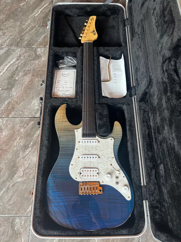 Gitar FGN Expert Odyssey EOS -2 Gold Blue Japan Original