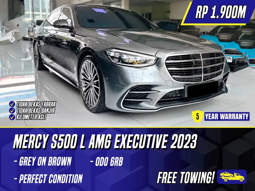 Mercedes Benz S500 L AMG Executive 2023 Grey on Brown Abu Abu Mercy