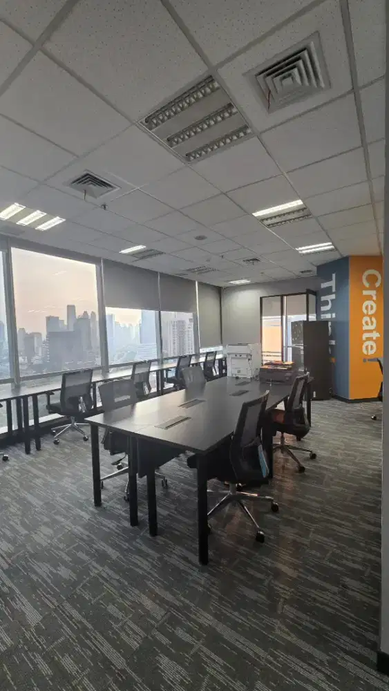 Cyber 2 Office Building Kuningan, Furnished 418 Sqm, Good condition
