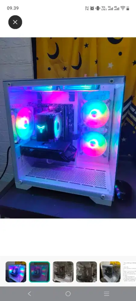 PC GAMING RTX 3050 6GB free monitor laiwan 19inch