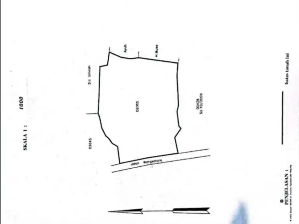 DIJUAL   Tanah Darat di Jl. Aria Wangsakara Tigaraksa Tangerang