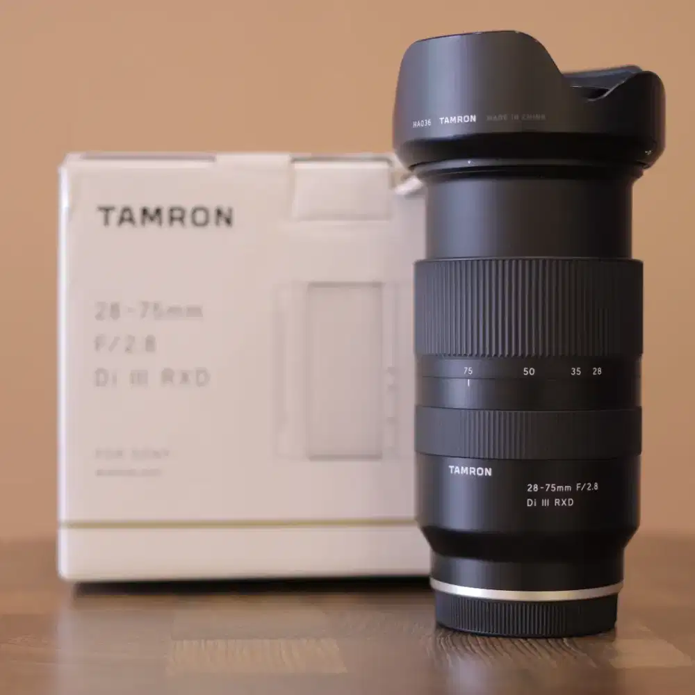 TAMRON AF 28-75MM F2.7 Di III RXD FULLSET GOOD CONDITIONS FOR SONY