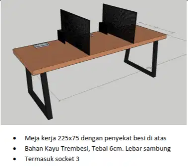 Meja Kerja Kayu