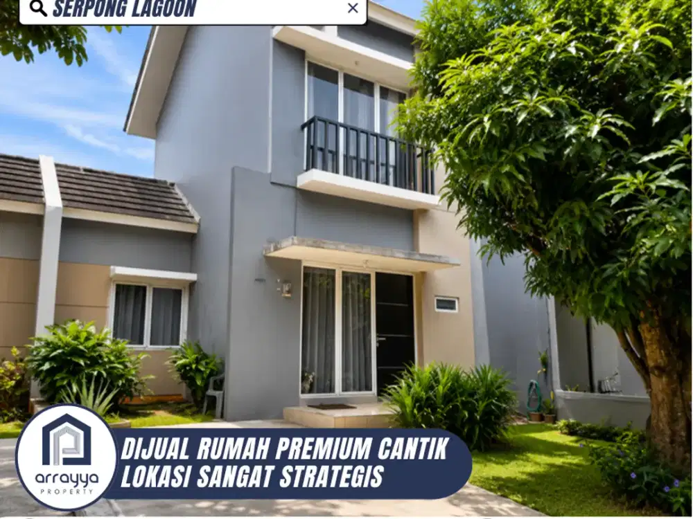 DIJUAL RUMAH CANTIK SIAP HUNI LINGKUNAN ASRI DI SERPONG LAGOON (ENB671)
