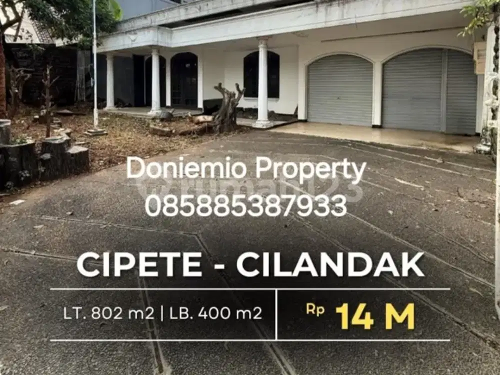 Rumah Lama Hitung Tanah Exclusive Area Cilandak