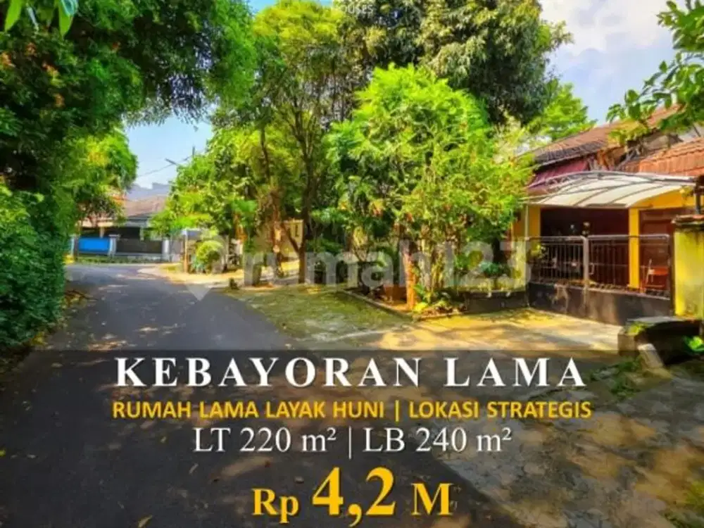 Rumah Lama Layak Huni Lokasi Strategis2 Lantaikebayoran Lama