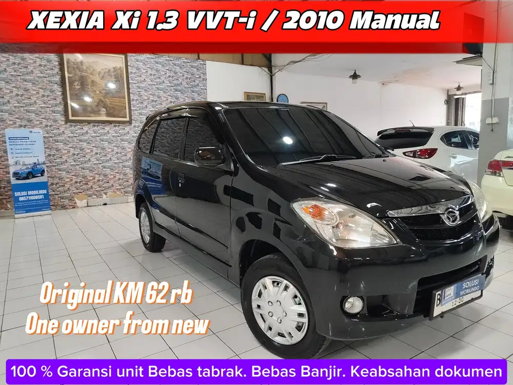 (KM 62 Rb) Daihatsu XENIA XI Deluxe  VVT-i 1.3 Bensin MT 2010 Hitam