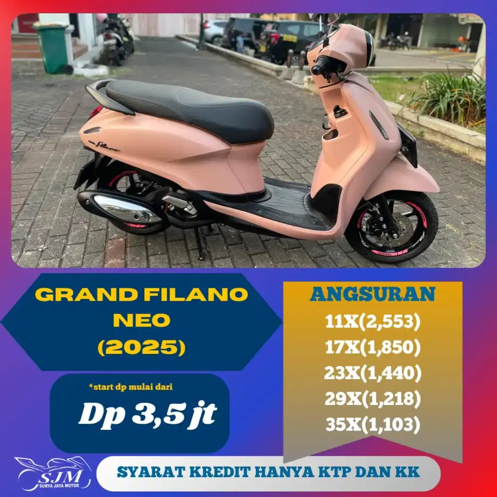 YAMAHA GRAND FILANO 2025 MESIN HALUS