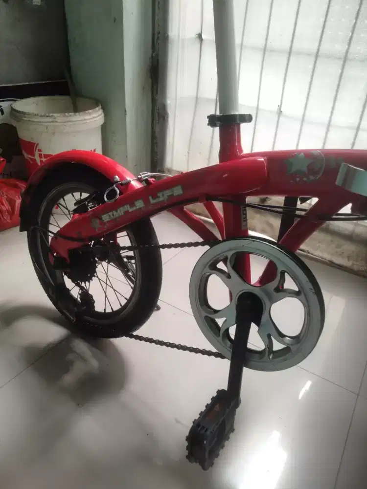 Sepeda lipat ecotic simple life ukuran 16, Rp 850 nego Matraman