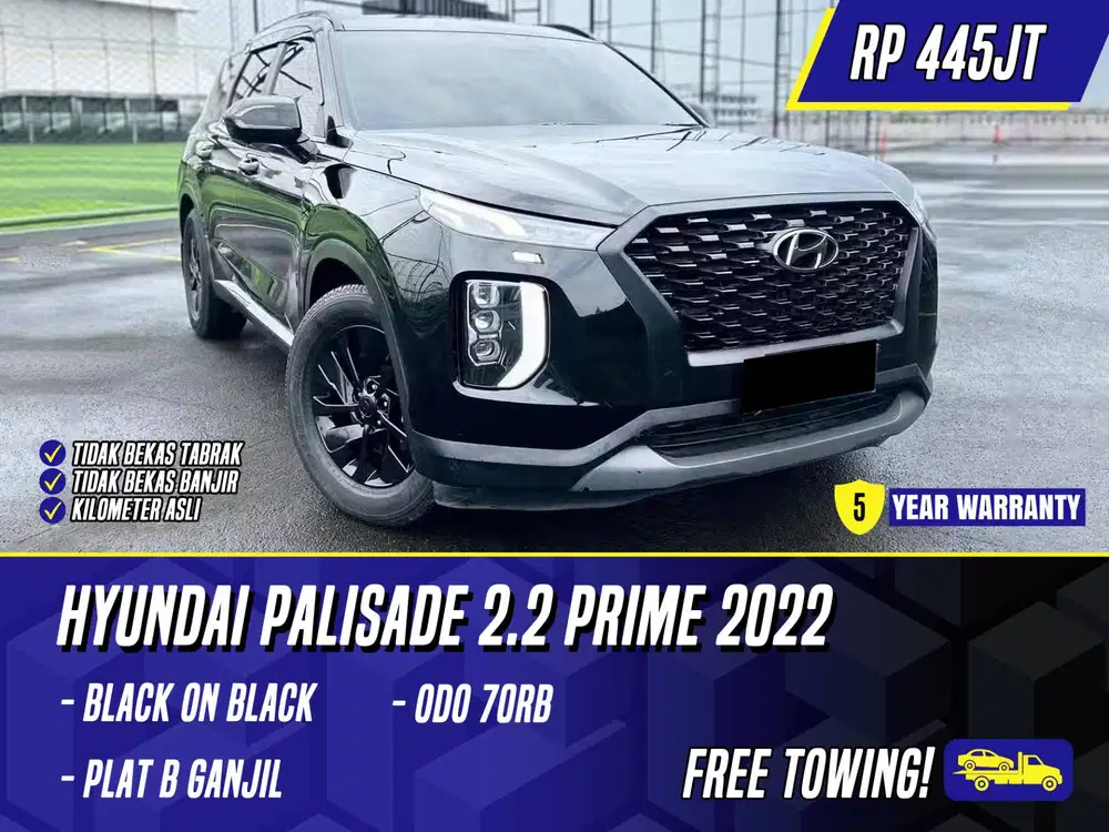 Hyundai Palisade 2.2 Prime 2022 Black Hitam Diesel