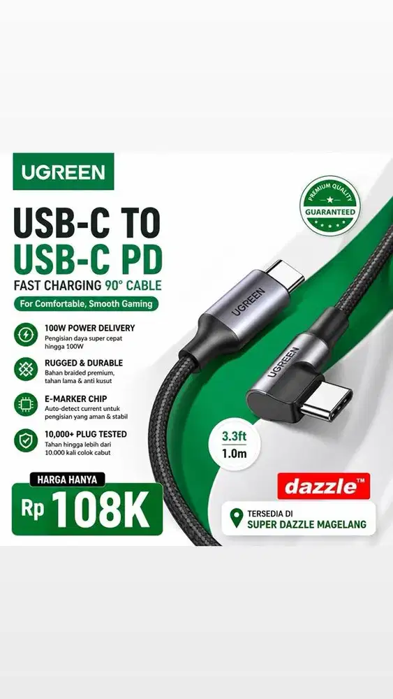 Kd ugreen c to c 100 watt/70643