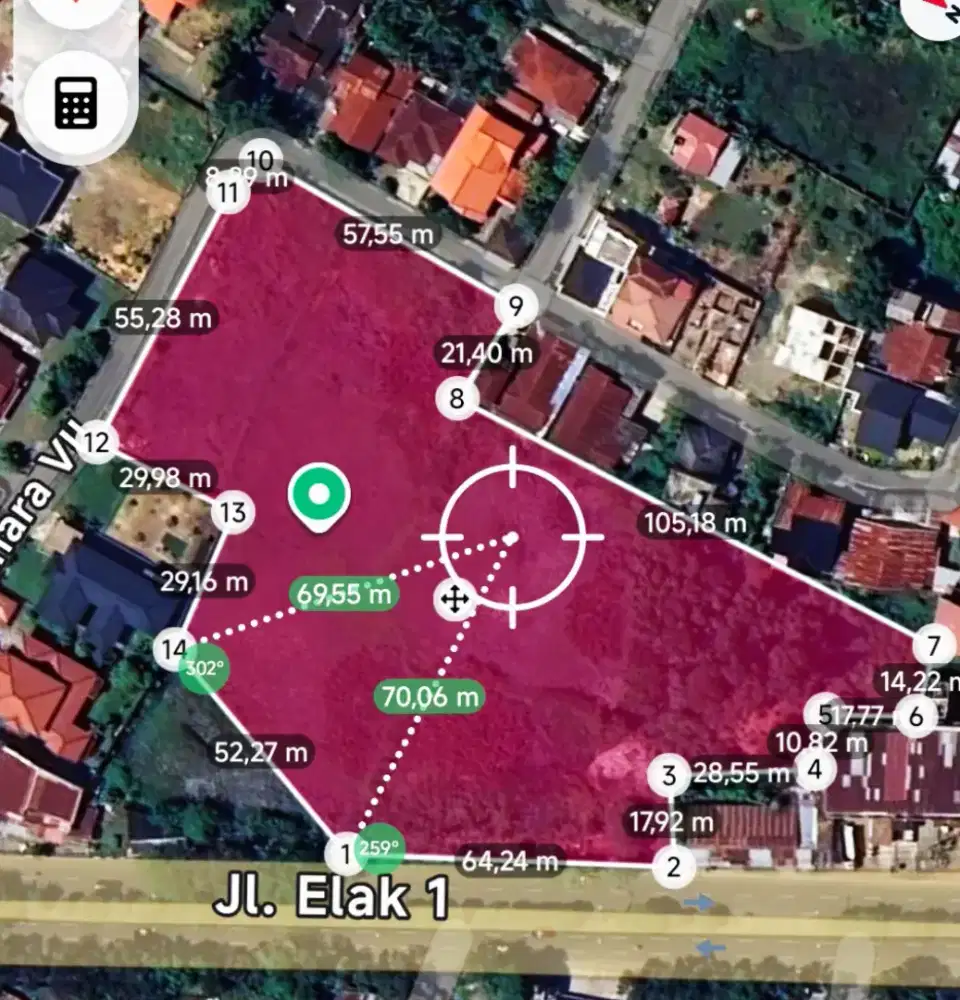 Dijual tanah strategis 10,200m²