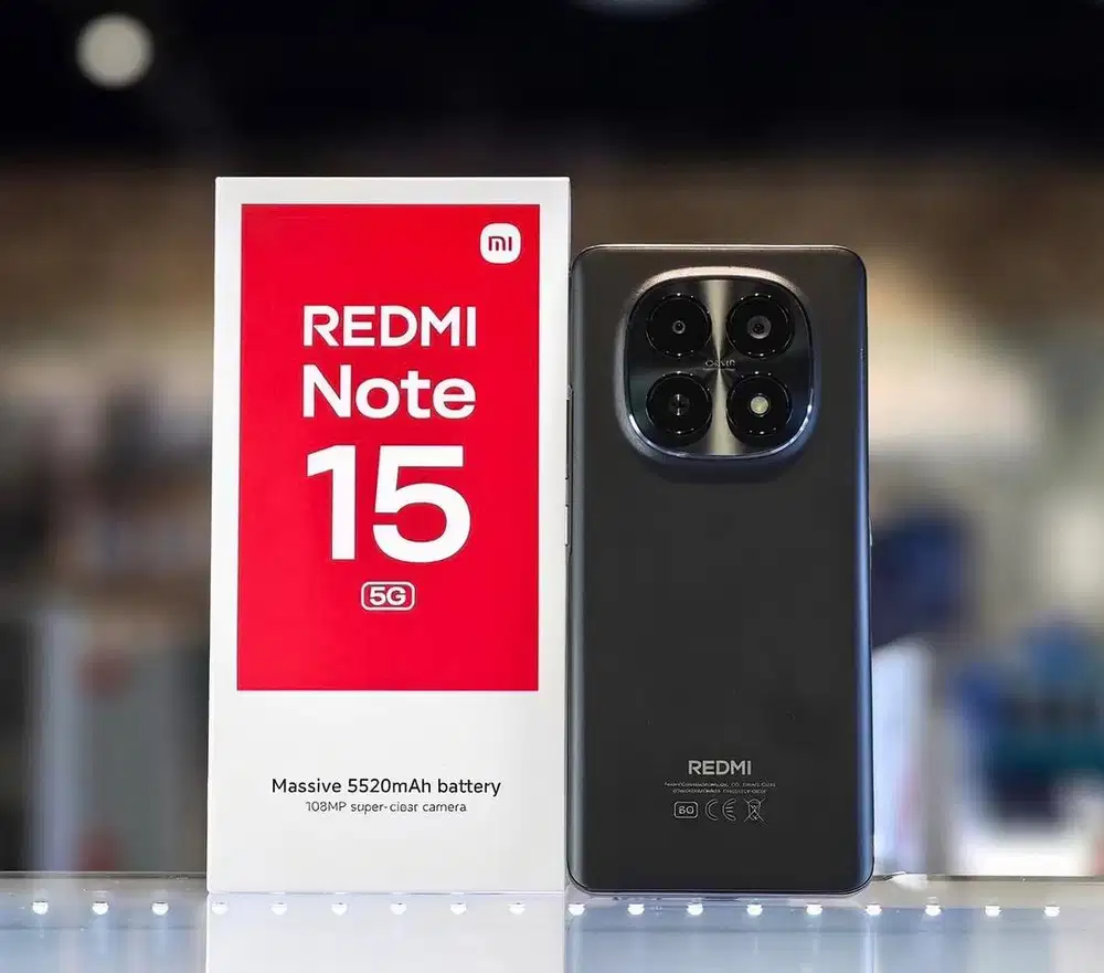 Redmi Note 15 5G 6/128 black (baru)/msi garansi resmi