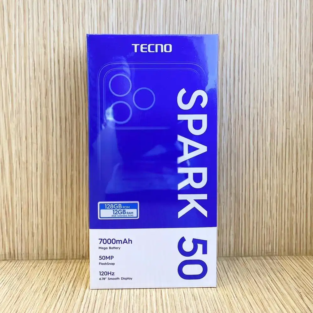 Tecno Spark 50 4/128 black (baru)/msi bisa kredit lewat kredivo