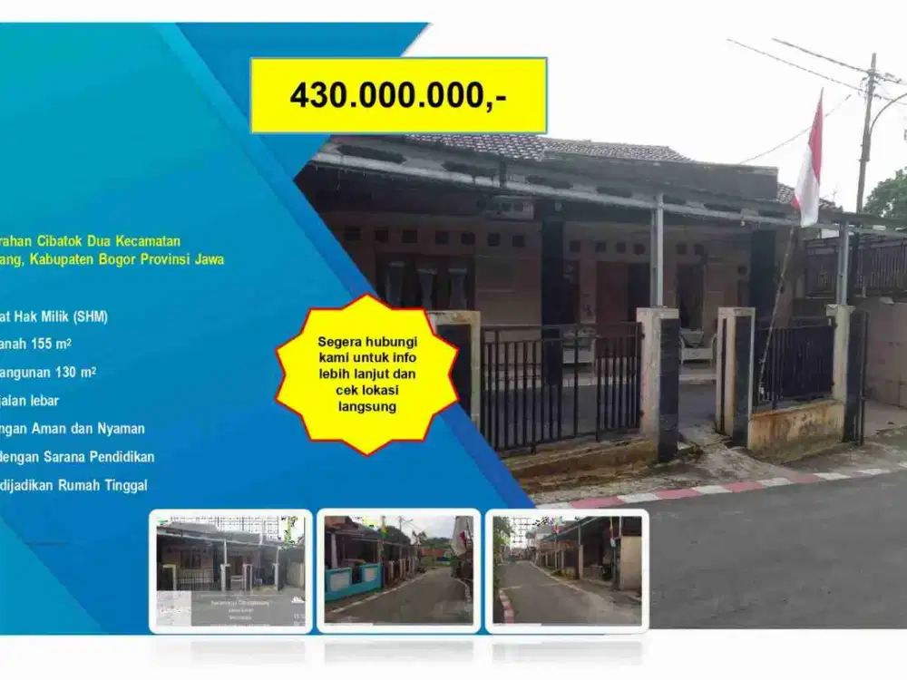 Dijual Cepat Rumah Tinggal