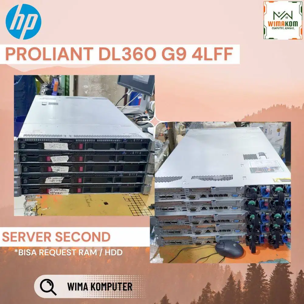Server HP DL360 G9 4 Lff 2x Xeon E5-2673v3 48 Core Ram 64Gb SAS 4Tb