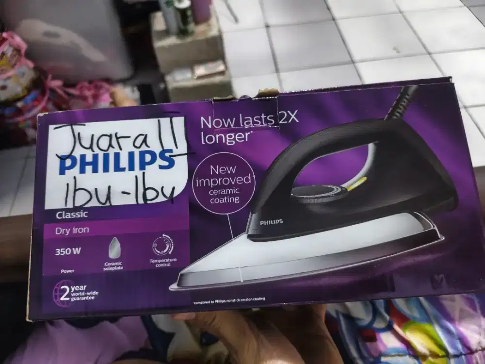 Philips setrika dry iron 350w