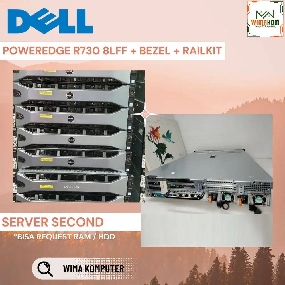 Server DELL R730 8 Lff 2x Xeon E5-2699v3 72 Core Ram 128Gb HDD 6Tb