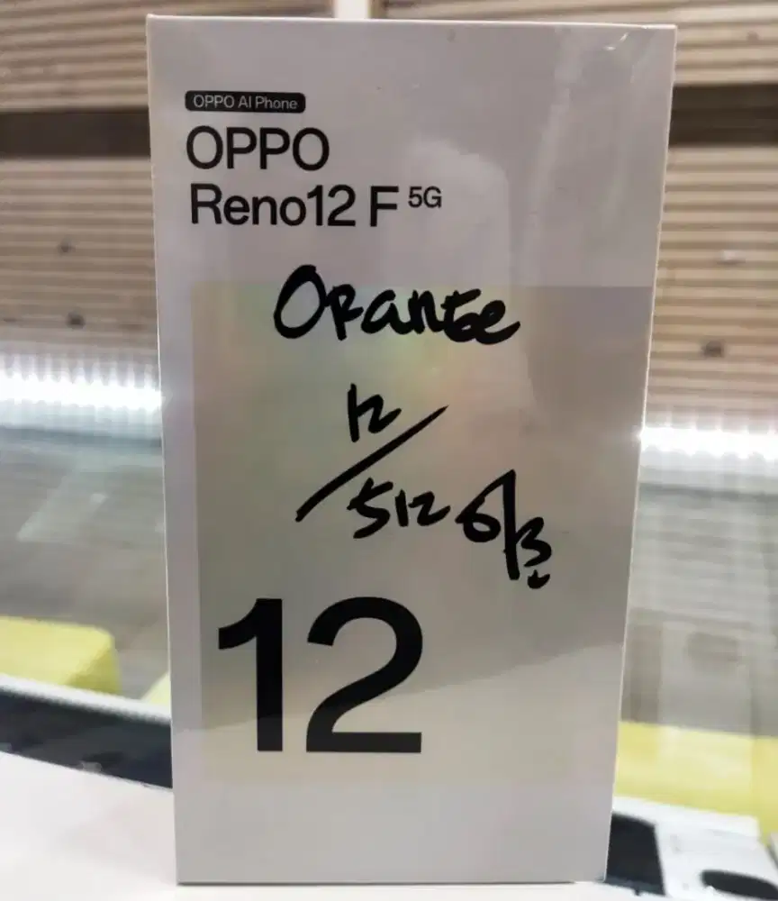 OPPO Reno 12F 5G 12GB+512GB Orange NEW Garansi Resmi Indonesia