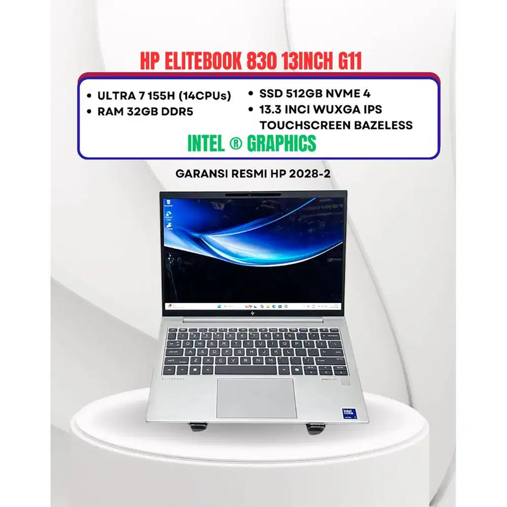 HP ELITEBOOK 830 13inch G11 TOUCHSCREEN ULTRA 7 155H RAM 32GB SSD 512G