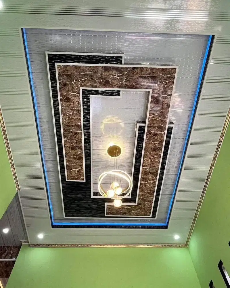 PLAFON PVC MODERN & MEWAH TERPASANG DENGAN BAIK