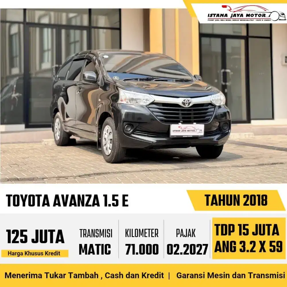 Toyota AVANZA 1.3 E AT 2018 - HITAM
