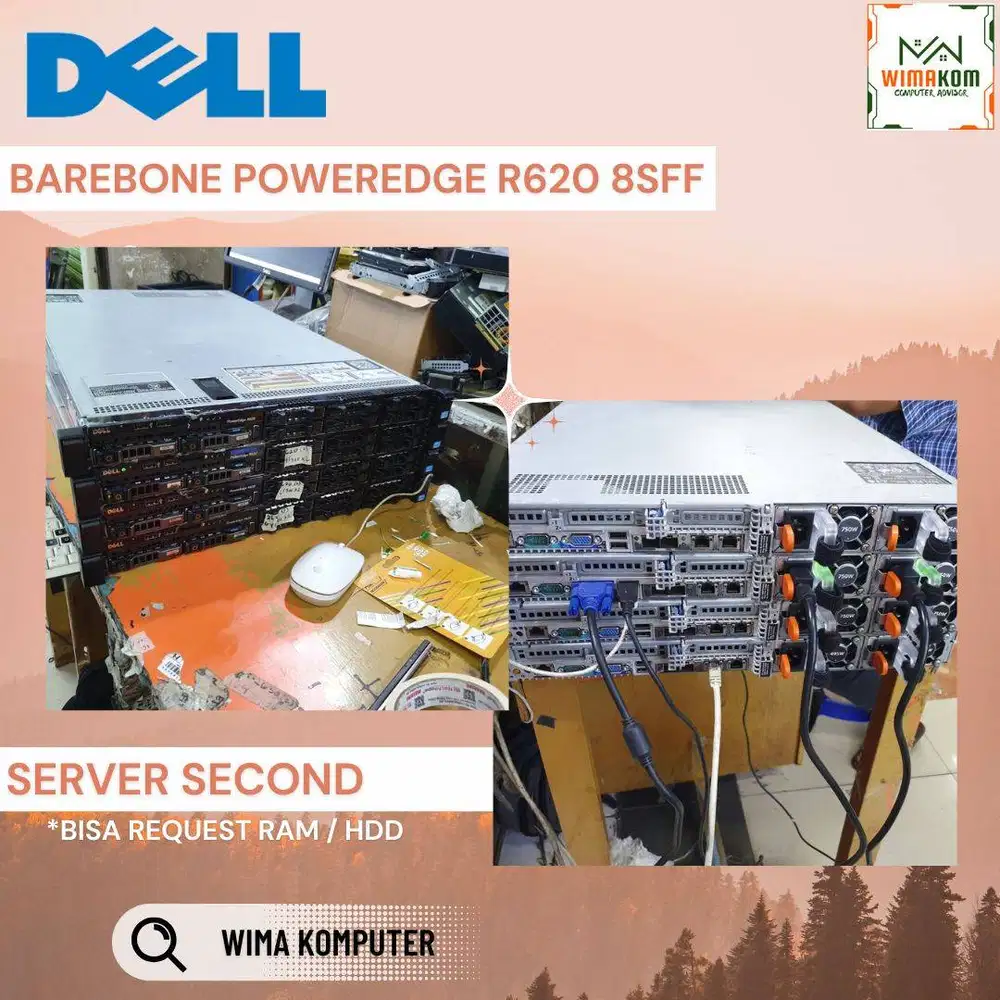 Barebone Server DELL R620 8 Sff