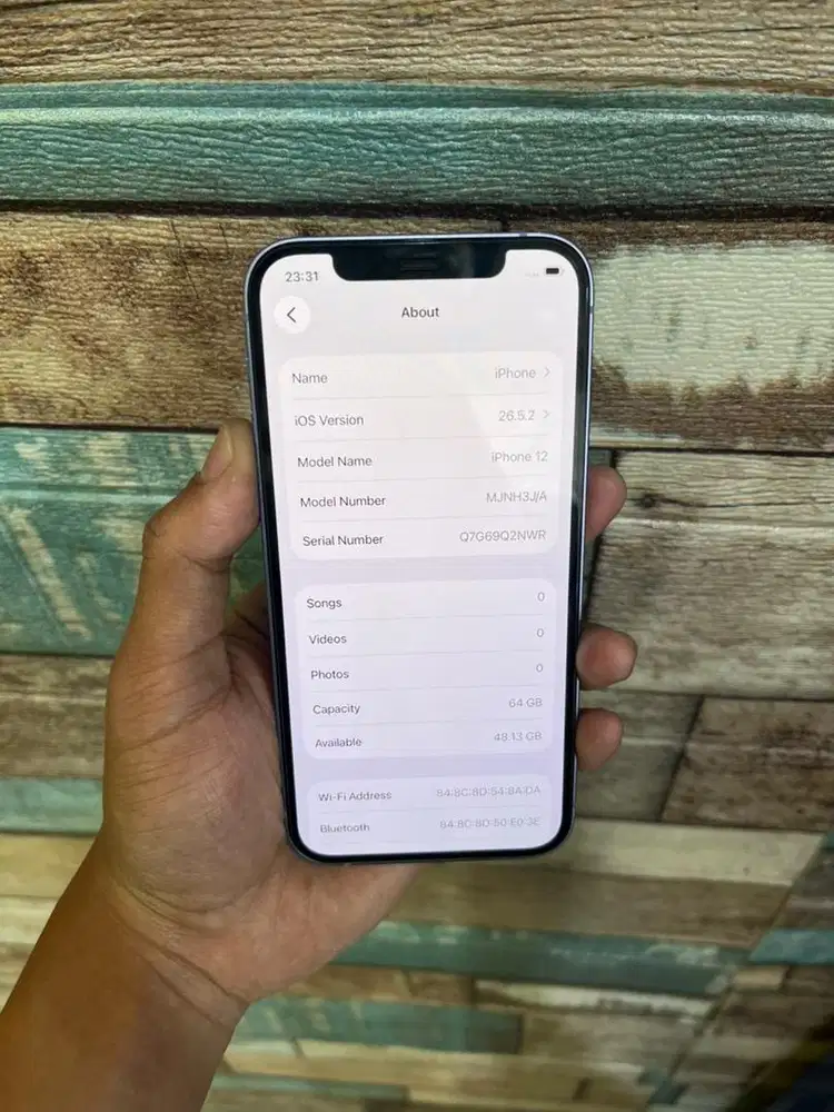 iphone 12 64gb purple second inter