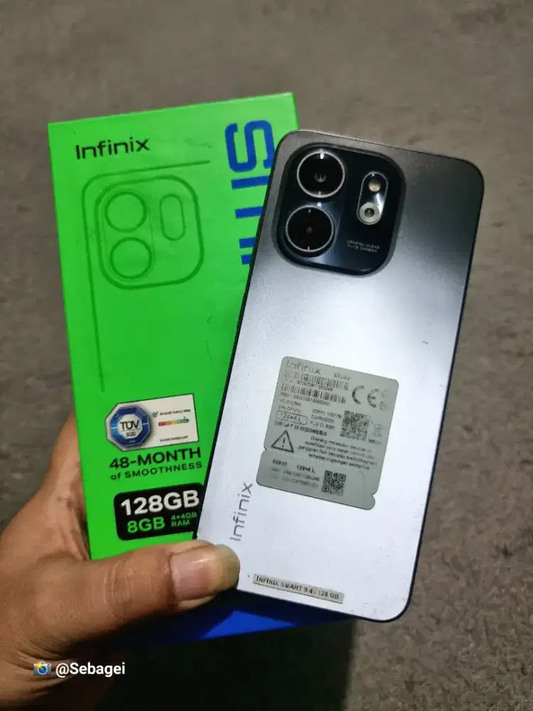 Infinix Smart 9 Ram 8GB 4+4/128GB Murah, Siap Pakai (Lokasi Cicaheum)