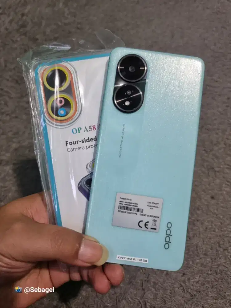 Oppo A58 4G NFC 12GB 6+6/128GB Murah Mulus Siap Pake (Lokasi Cicaheum)
