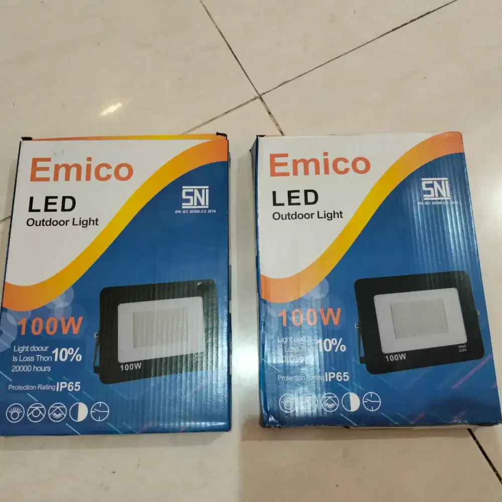 Jual 2 pcs lampu sorot LED emico100W