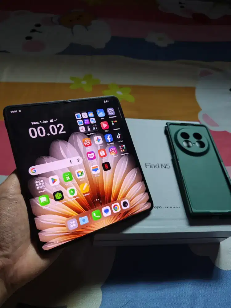 Oppo Find N5 Fold 16/512 5G Mulus Garansi Panjang
