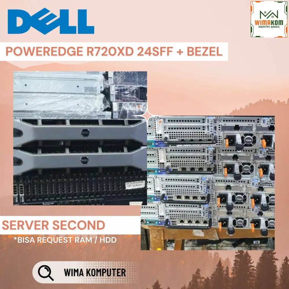 Server DELL R720XD 24 Sff 2x Xeon E5-2697v2 48Core Ram 128Gb SAS 1.2Tb