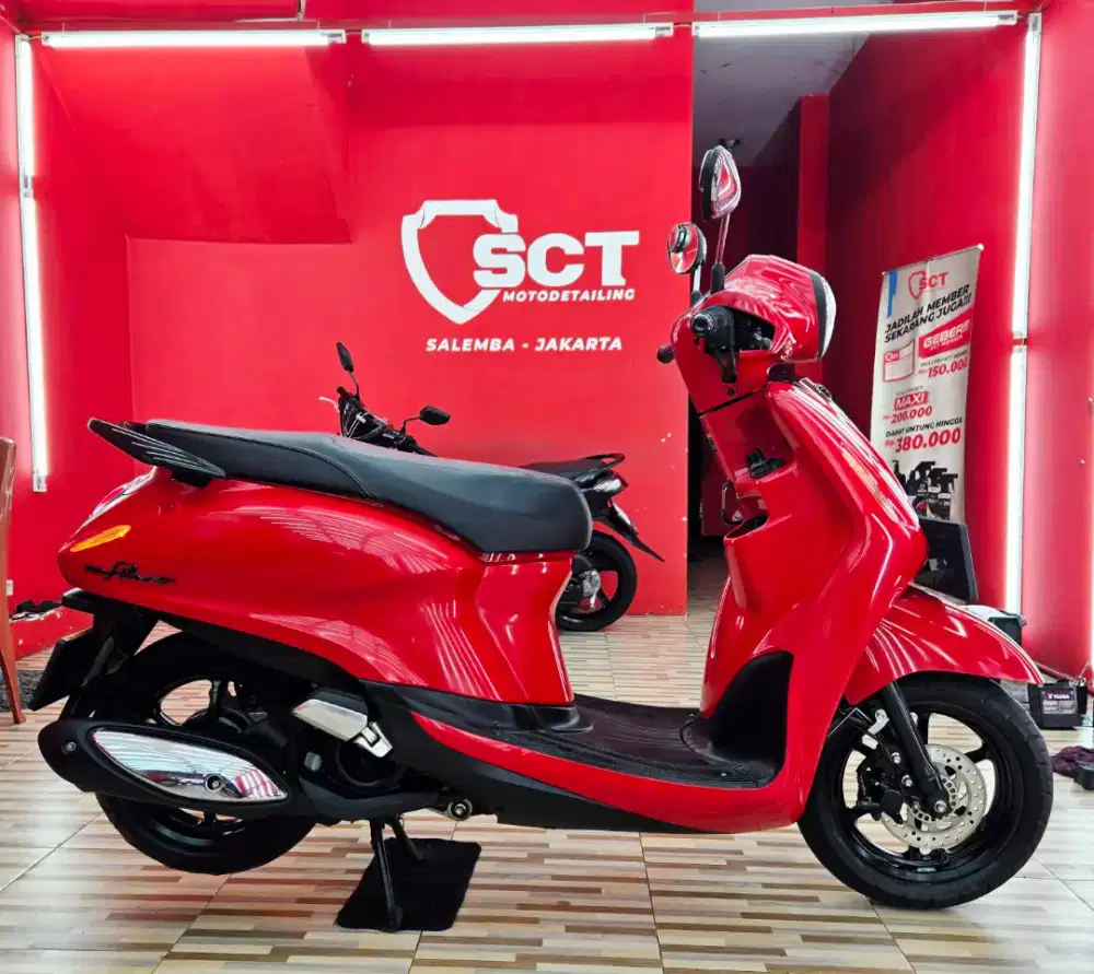 JualCpt90%LikeNew PjkHdp YAMAHA FILANO 2023 GRAND FILANO MERAH