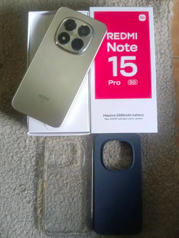 Jual hp redmi Note 15 pro 5G ram8/256 mulus like new lengkap ori