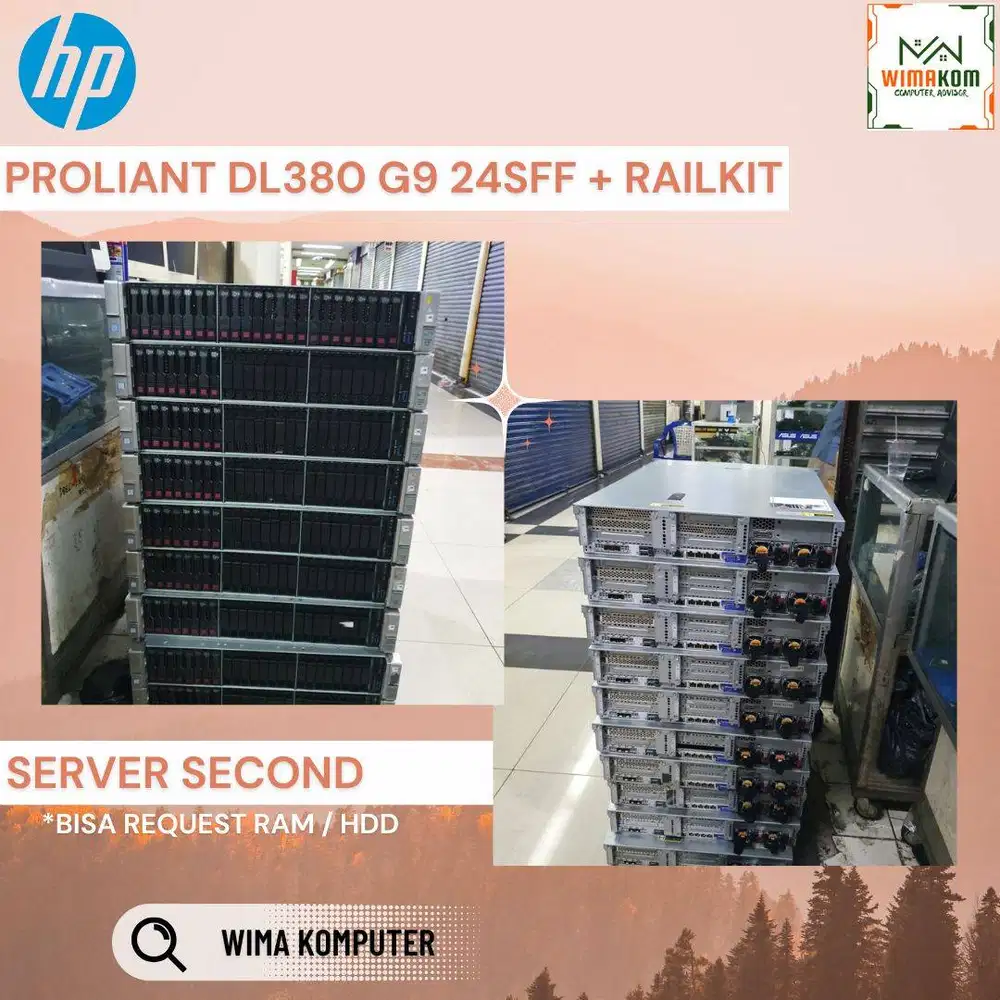 Server HP DL380 G9 24 Sff 2x Xeon E5-2699Av4 Ram 128Gb SSD SAS 3.2Tb