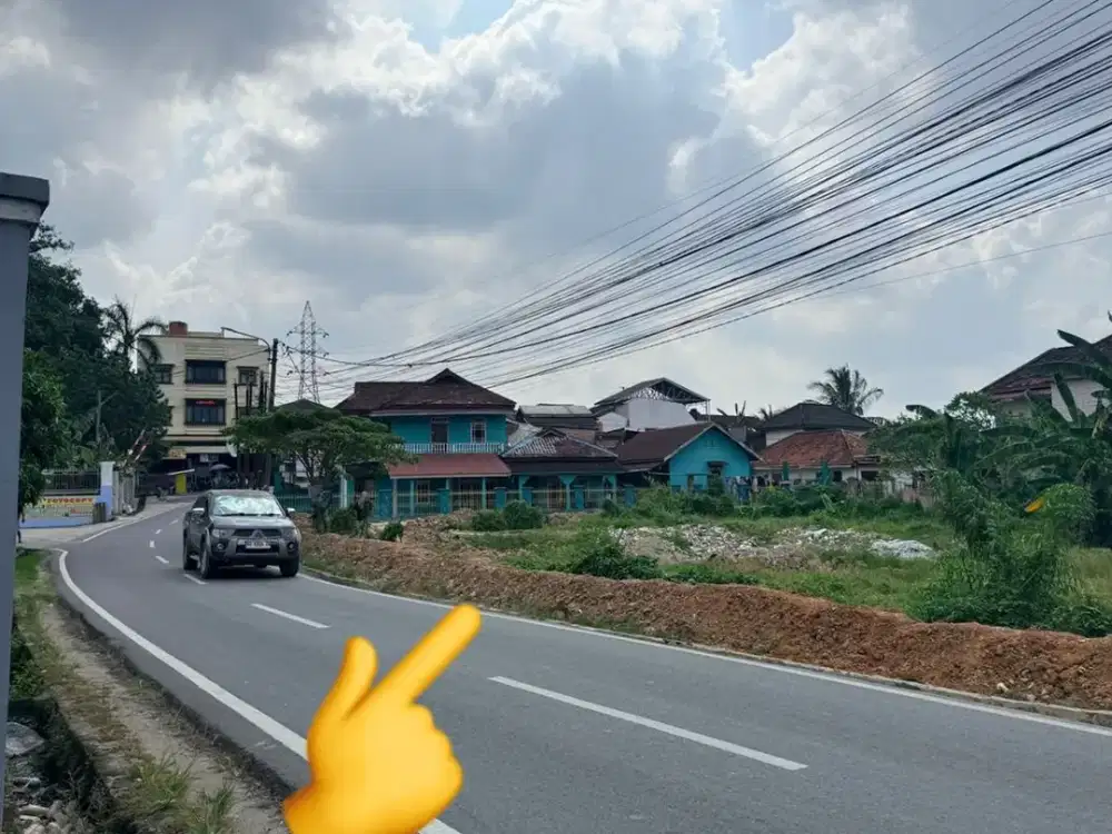 dijual tanah pinggir jalan lokasi depan SMAN 11 Palembang