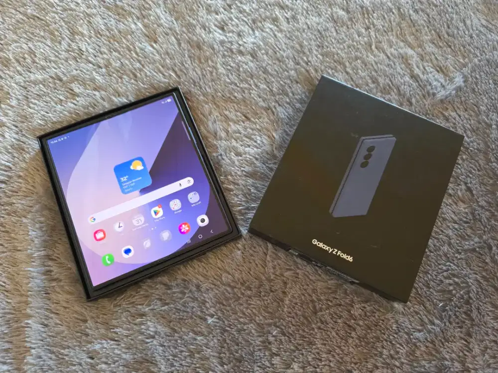 Samsung Galaxy Fold 6 Blue 512Gb Mulus garansi resmi