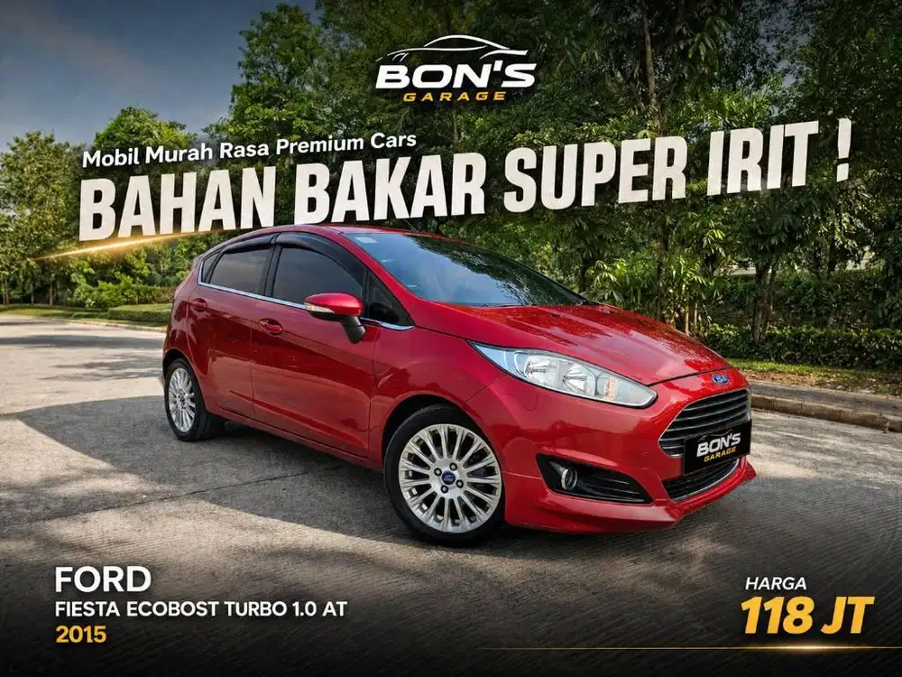Ford Fiesta Ecobost S Turbo 1.0 AT 2015 IRIT BAHAN BAKAR ! MURAH !