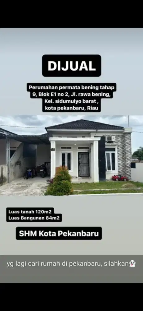 DIJUAL HARGA NEGO/ DISEWAKAN