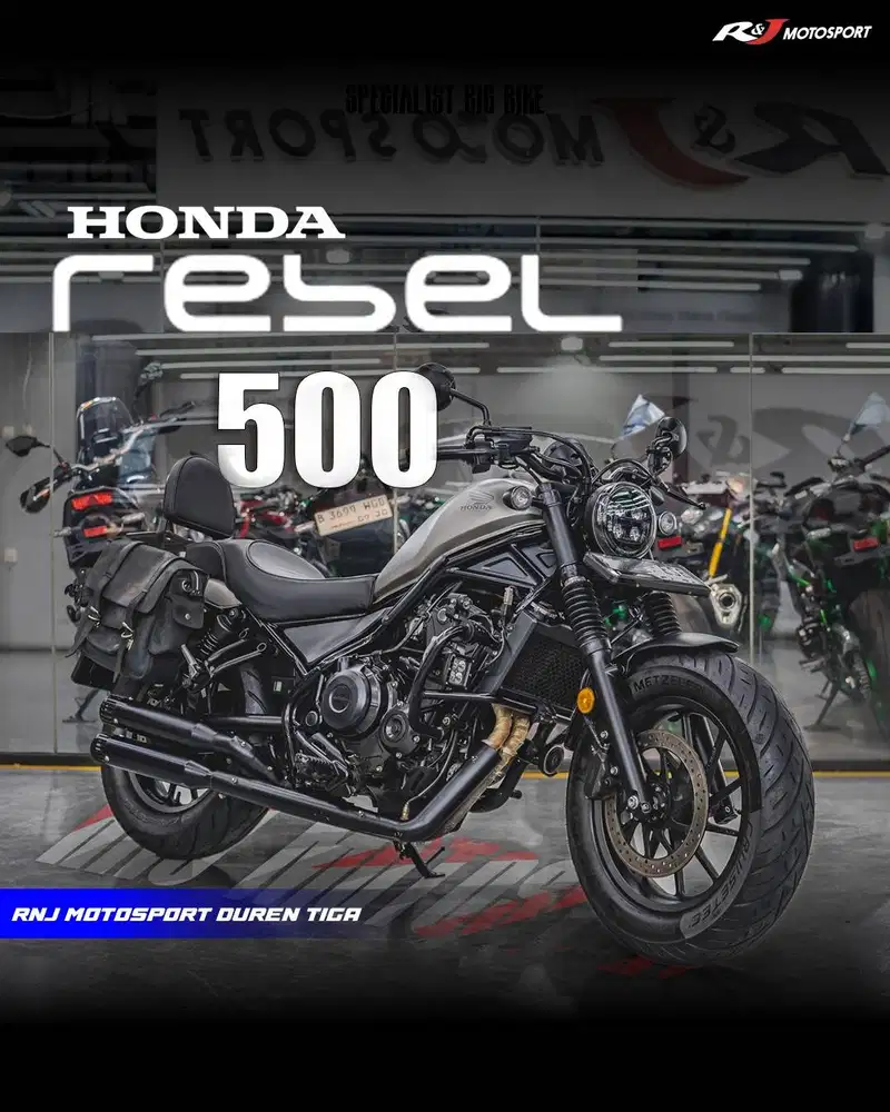 ‎Honda Rebel 500cc 2020 Km 6.000an warna Silver Full Paper