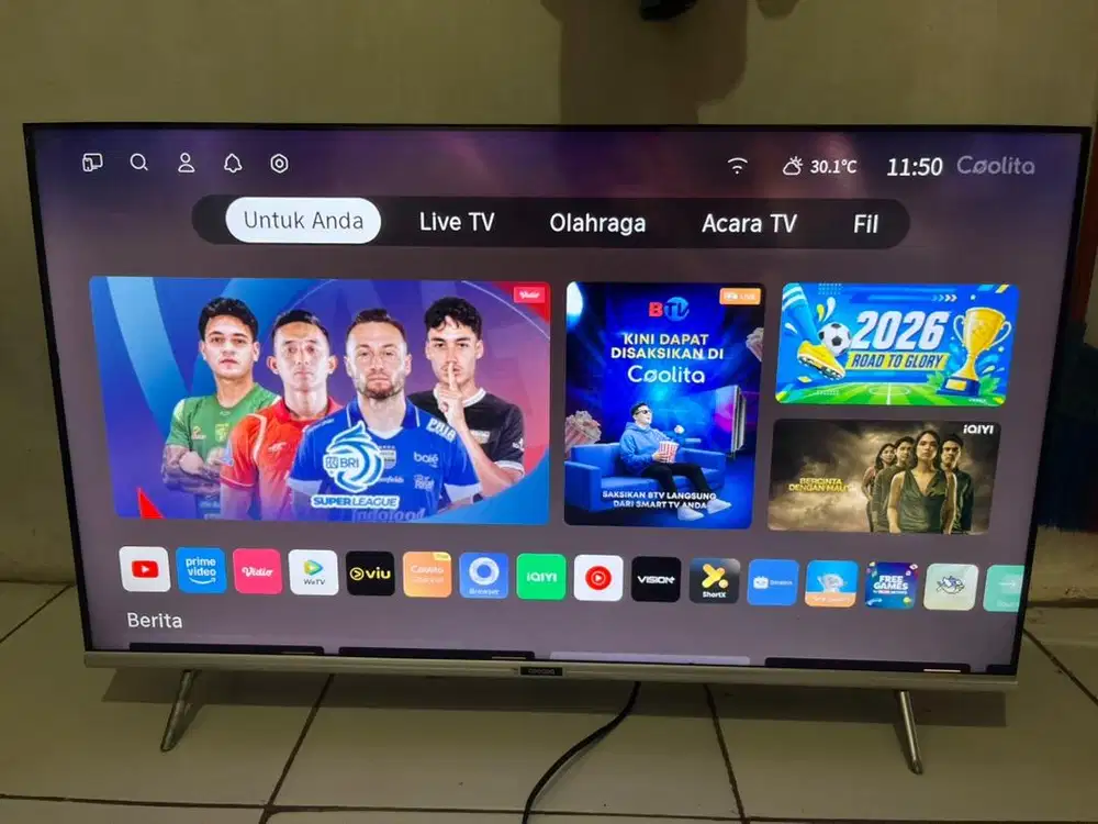 Tv led cocca 40inc smart android digital