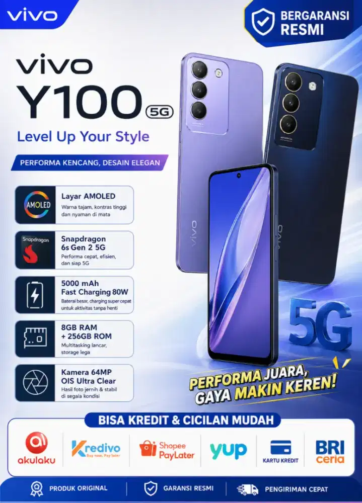 Vivo Y100 5G 8/256 Like New