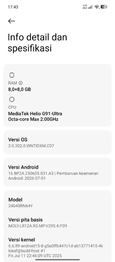 Redmi13 8+8/256