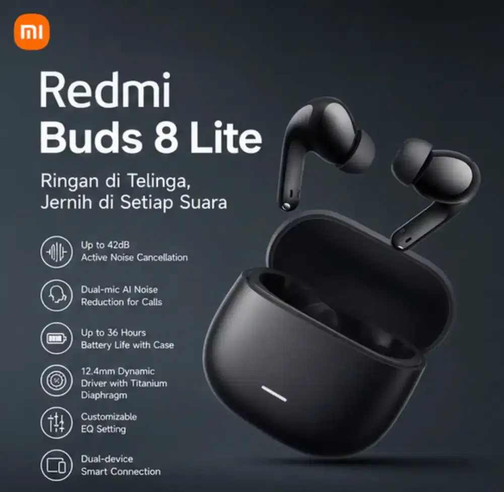 xiaomi redmi buds 8 lite original | bluetooth 5.4 | Garansi resmi