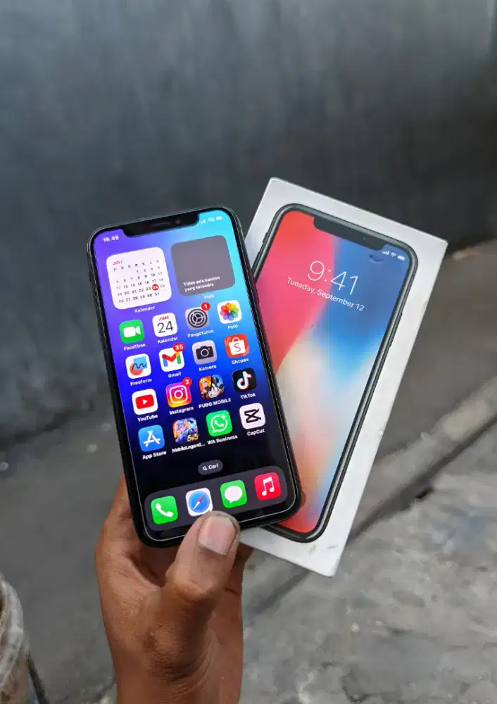 Iphone x mulus 256gb fulset siap pakai
